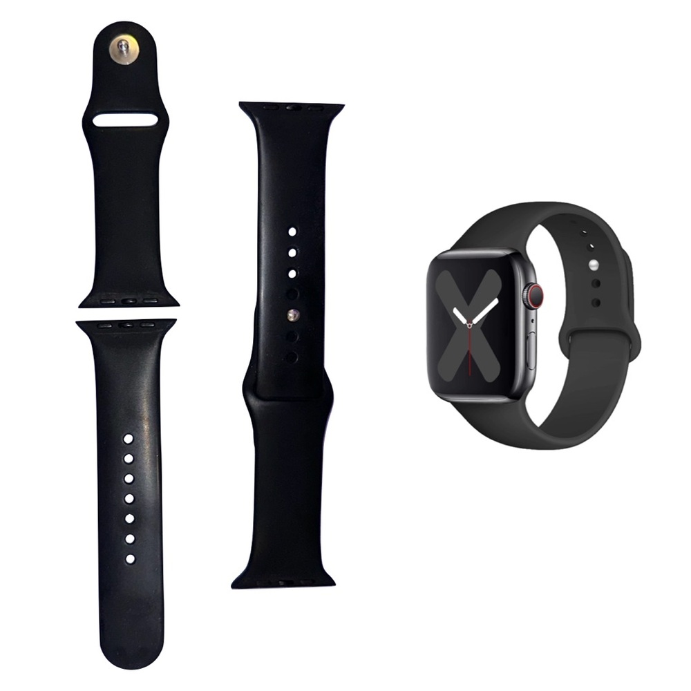 Apple Watch Band - Black Silicone